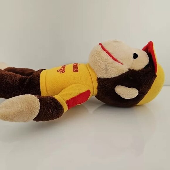 Knickerbocker Curious George Plush Monkey Yellow Hat Shirt 14" Stuffed Animal - Picture 6 of 11